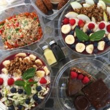 Gluten-free acai bowls and detox shots from Open Source Organics